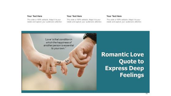 Fondness Heart Symbol Insightful Quote Ppt PowerPoint Presentation Complete Deck