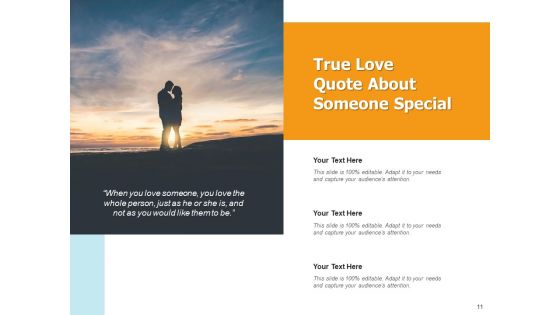 Fondness Heart Symbol Insightful Quote Ppt PowerPoint Presentation Complete Deck