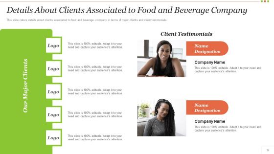 Food And Beverage Industry Application Pitch Deck Ppt PowerPoint Presentation Complete Deck With Slides