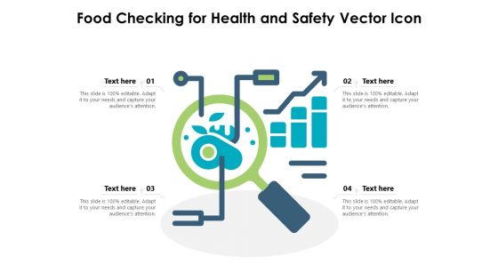 Food Checking For Health And Safety Vector Icon Ppt PowerPoint Presentation Slides Show PDF