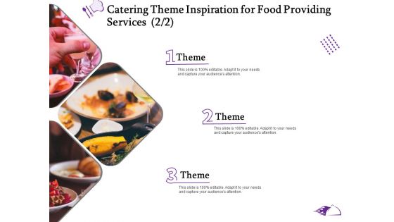 Food Providing Services Catering Theme Inspiration For Food Providing Services Theme Formats PDF