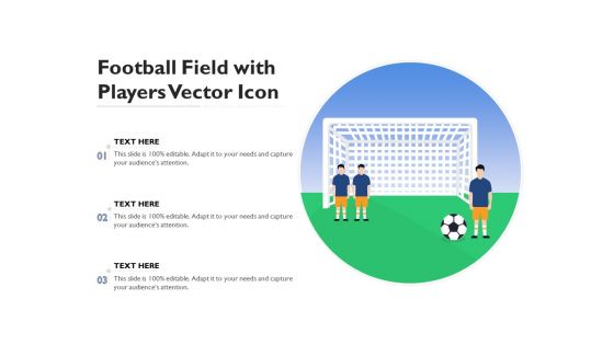 Football Field With Players Vector Icon Ppt PowerPoint Presentation Model Graphics Tutorials PDF