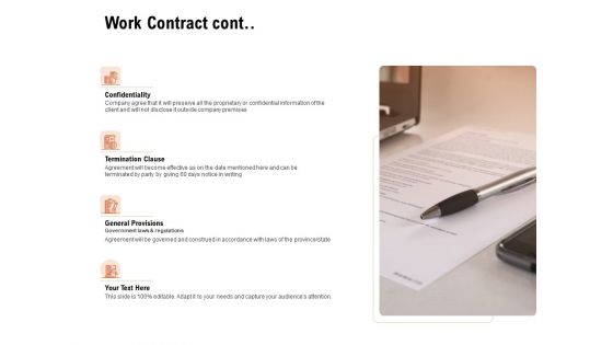 For Launching Company Site Work Contract Cont Ppt PowerPoint Presentation File Diagrams PDF