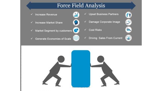 Force Field Analysis Template 1 Ppt PowerPoint Presentation Pictures