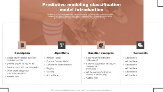 Forecast Analysis Technique IT Predictive Modeling Classification Model Introduction Guidelines PDF