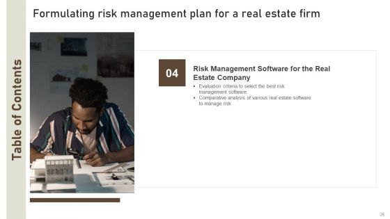 Formulating Risk Management Plan For A Real Estate Firm Ppt PowerPoint Presentation Complete Deck With Slides
