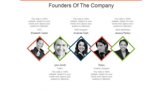 Founders Of The Company Ppt PowerPoint Presentation Inspiration Ideas