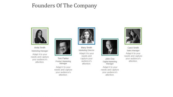 Founders Of The Company Ppt PowerPoint Presentation Styles Example