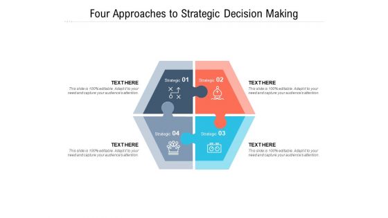 Four Approaches To Strategic Decision Making Ppt PowerPoint Presentation Icon Designs