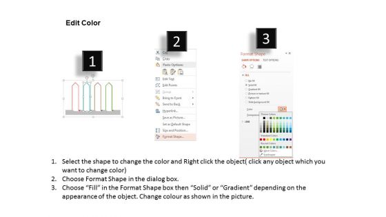 Four Arrows Tags Infographics Powerpoint Template