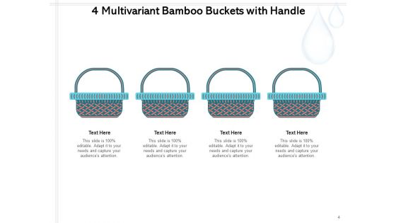Four Buckets Slide For Business Presentation Market Technology Process Ppt PowerPoint Presentation Complete Deck