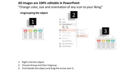 Four Business Options Tags Infographics Powerpoint Template