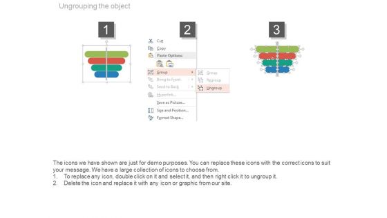 Four Butterfly Style Text Tags Powerpoint Template