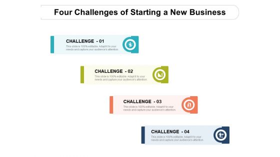 Four Challenges Of Starting A New Business Ppt PowerPoint Presentation Inspiration Example Four Challenges Of Starting A New Business Ppt PowerPoint Presentation Inspiration Example