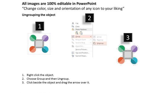 Four Circles With Graduation Study Technology Icons Powerpoint Template