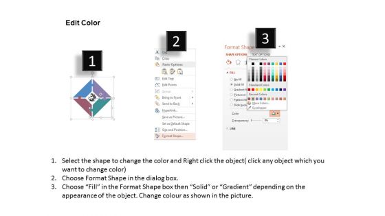 Four Concepts Of Global Business Powerpoint Templates