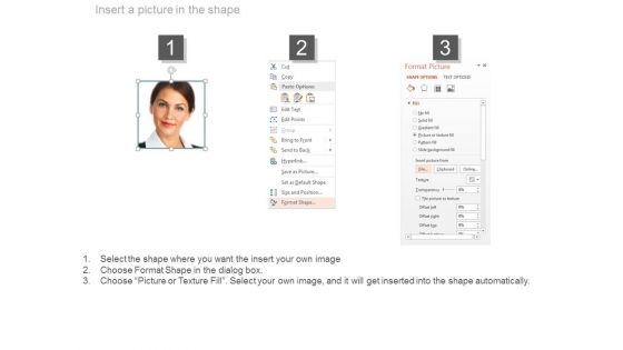 Four Employees Profile Assessment Design Powerpoint Slides