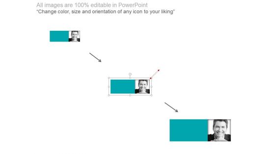 Four Employees Timeline Chart With Years Powerpoint Slides