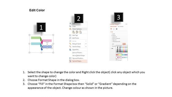 Four Folded Tags For Target Achievement Powerpoint Templates