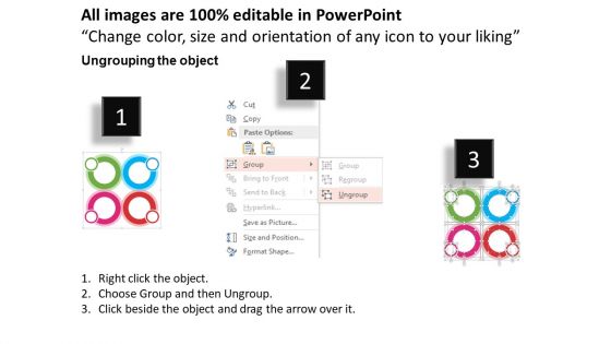 Four Icons For Scorecard Performance Management Powerpoint Template