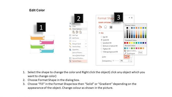 Four Numeric Banners Infographic PowerPoint Template