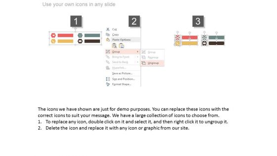 Four Option Layout Of Contact Information Powerpoint Slides