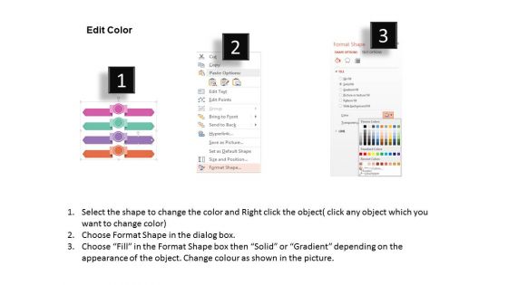 Four Option Tags For Vertical Integration Powerpoint Template