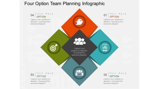 Four Option Team Planning Infographic Powerpoint Template Four Option Team Planning Infographic Powerpoint Template
