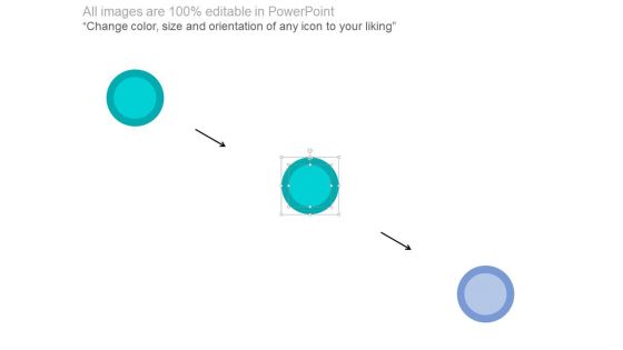 Four Options Circle Chart With Percentage Powerpoint Slides