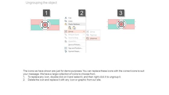 Four Options Layout Of Business Target Powerpoint Slides