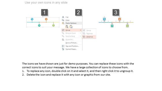 Four Options Linear Business Agenda Diagram Powerpoint Slides