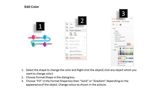 Four Options Zigzag Infographics Powerpoint Template