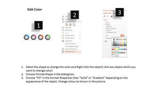 Four Pie Charts For Business Analysis Powerpoint Template