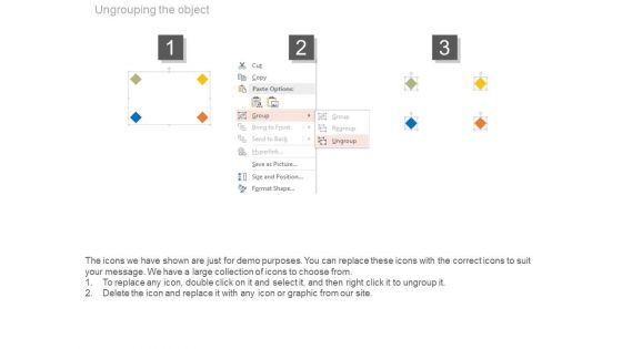 Four Points Agenda Diagram For Business Powerpoint Slides