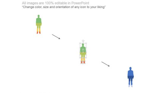 Four Segments Human Body Chart Powerpoint Slides