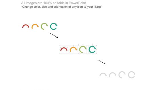 Four Sequential Arrows Timeline Diagram Powerpoint Slides