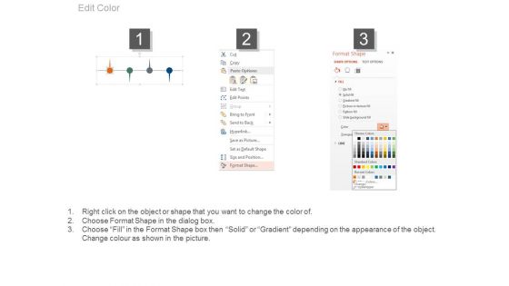 Four Staged Business Vision Timeline Powerpoint Slides