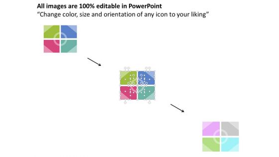 Four Staged Swot Analysis Diagram Powerpoint Template