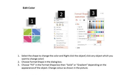 Four Staged Swot Analysis Diagram Powerpoint Template