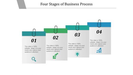 Four Stages Of Business Process Ppt PowerPoint Presentation Summary Graphic Tips