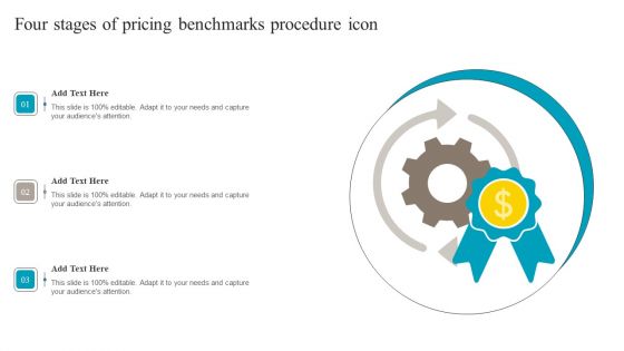 Four Stages Of Pricing Benchmarks Procedure Icon Pictures PDF