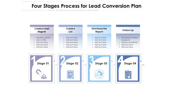 Four Stages Process For Lead Conversion Plan Ppt PowerPoint Presentation Styles Inspiration PDF Four Stages Process For Lead Conversion Plan Ppt PowerPoint Presentation Styles Inspiration PDF