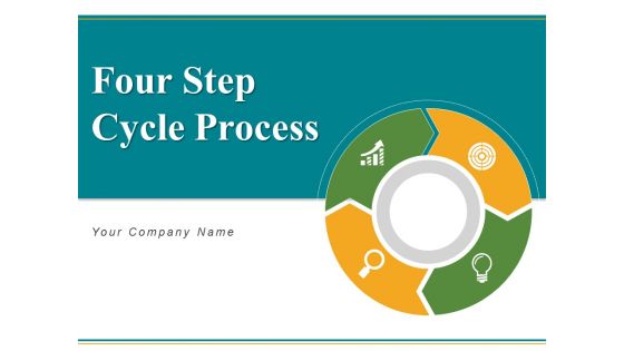 Four Step Cycle Process Arrows Squares Ppt PowerPoint Presentation Complete Deck
