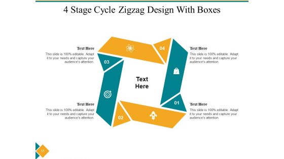 Four Step Cycle Process Arrows Squares Ppt PowerPoint Presentation Complete Deck