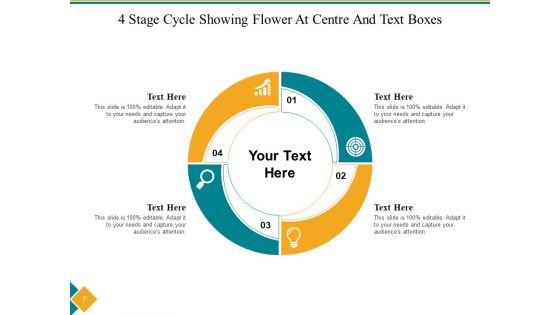 Four Step Cycle Process Arrows Squares Ppt PowerPoint Presentation Complete Deck