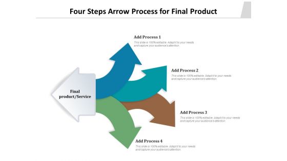 Four Steps Arrow Process For Final Product Ppt PowerPoint Presentation Styles Backgrounds PDF