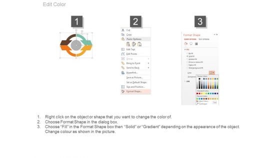 Four Steps Circular Infographic Powerpoint Slides