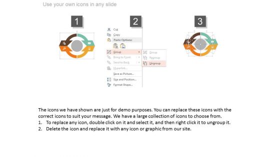 Four Steps Circular Infographic Powerpoint Slides