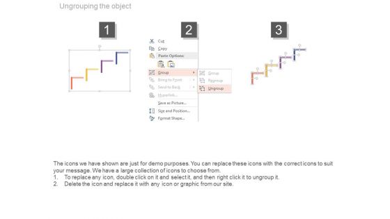 Four Steps Diagram For Competitive Advantage Strategy Powerpoint Template