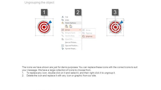Four Steps For Business Goal Achievement Powerpoint Slides